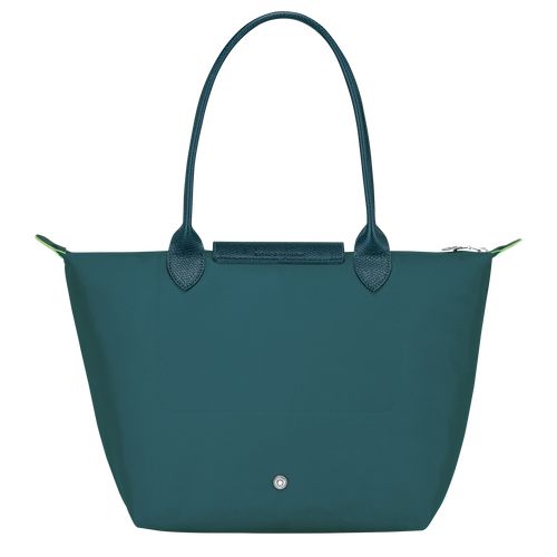 Longchamp Le Pliage Green M Tote Recycled canvas Skulderveske Dame Påfugl | NOKO8806