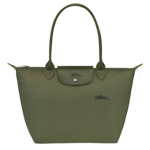 Longchamp Le Pliage Green M Tote Recycled canvas Skulderveske Dame Forest | NOWN8787