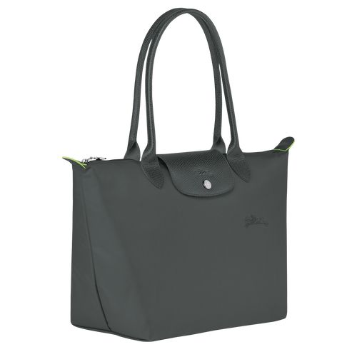 Longchamp Le Pliage Green M Tote Recycled canvas Skulderveske Dame Graphite | NOEB8786