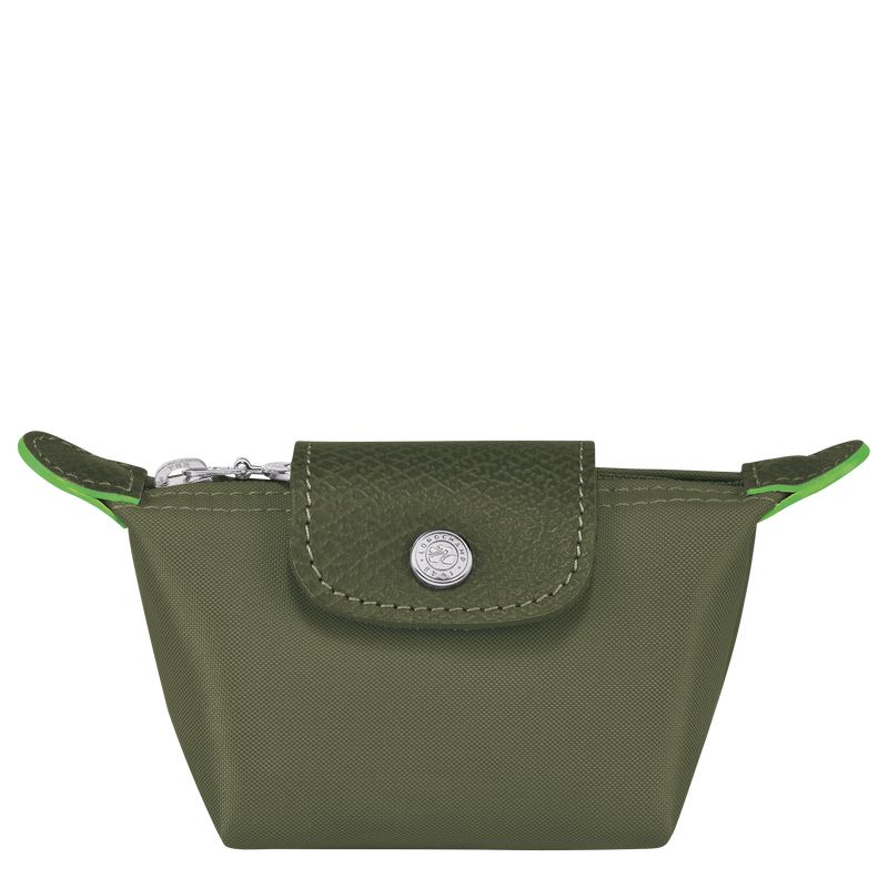 Longchamp Le Pliage Green Recycled canvas Myntpung Herre Forest | NOYX7390