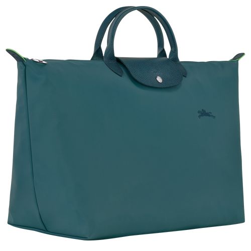 Longchamp Le Pliage Green S Recycled canvas Reiseveske Herre Påfugl | NOJP7193