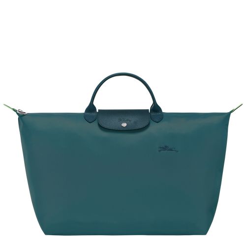 Longchamp Le Pliage Green S Recycled canvas Reiseveske Herre Påfugl | NOJP7193