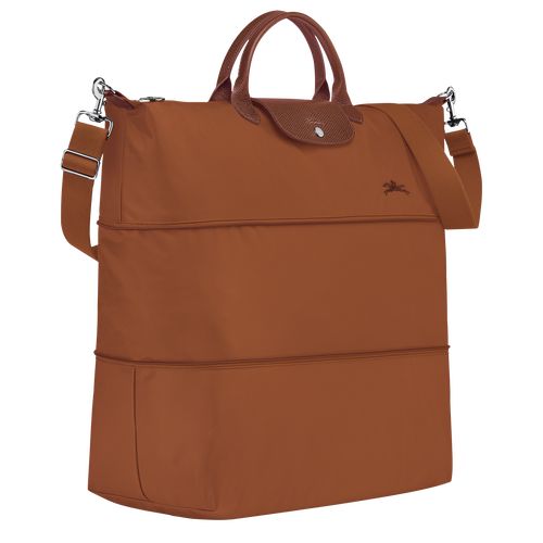 Longchamp Le Pliage Green expandable Recycled canvas Reiseveske Herre Cognac | NOTC7181