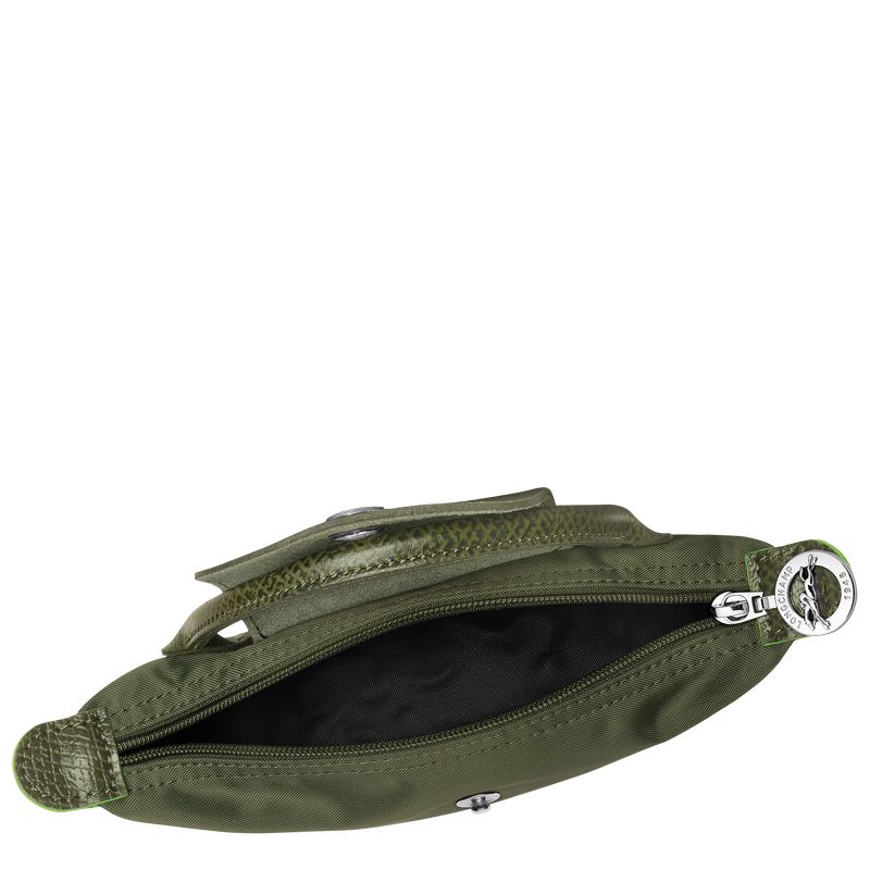 Longchamp Le Pliage Green with handle Recycled canvas Pouches Herre Forest | NOJP7316