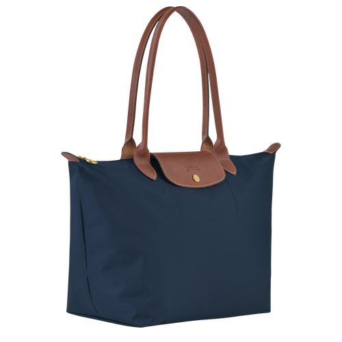 Longchamp Le Pliage Original L Tote Recycled canvas Skulderveske Dame Marineblå | NOHA8804