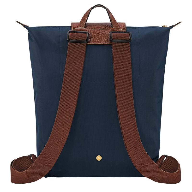 Longchamp Le Pliage Original M Canvas Ryggsekker Herre Marineblå | NOBE7569