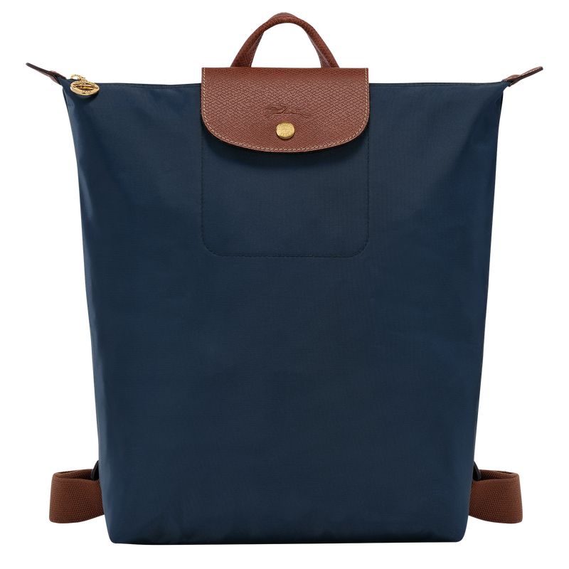 Longchamp Le Pliage Original M Canvas Ryggsekker Herre Marineblå | NOBE7569