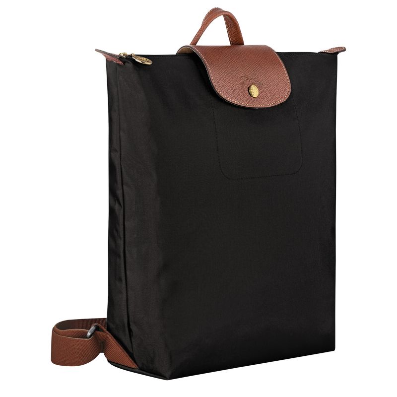 Longchamp Le Pliage Original M Canvas Ryggsekker Herre Svarte | NONW7568