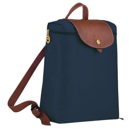 Longchamp Le Pliage Original M Recycled canvas Ryggsekker Herre Marineblå | NOYX7535