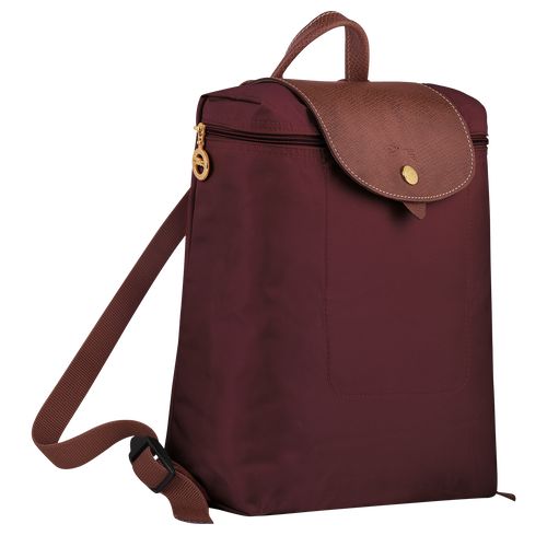 Longchamp Le Pliage Original M Recycled canvas Ryggsekker Dame Burgunder | NOOK8728