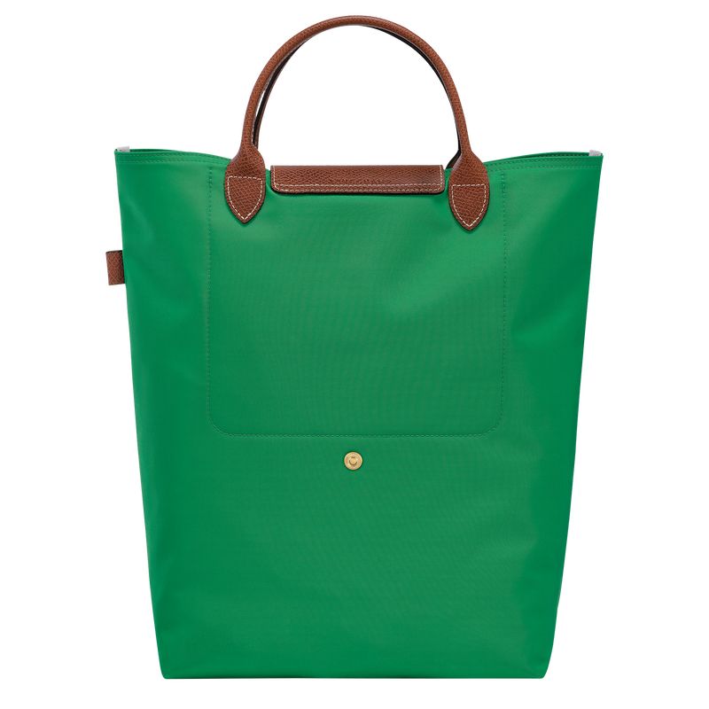 Longchamp Le Pliage Original M Tote Canvas Håndveske Herre Grønn | NOCT7510