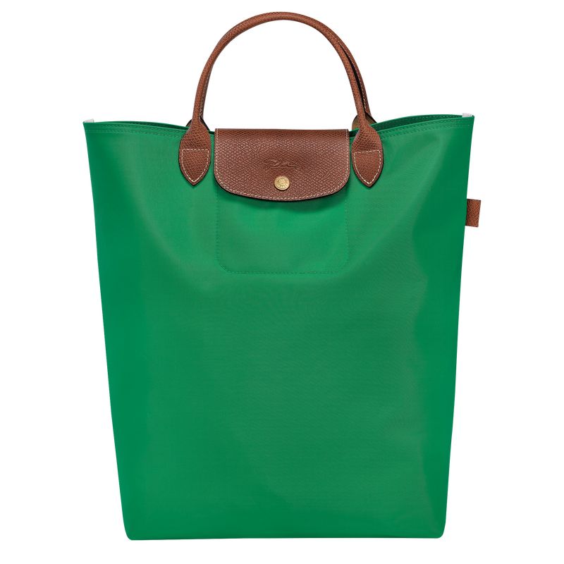 Longchamp Le Pliage Original M Tote Canvas Håndveske Herre Grønn | NOCT7510