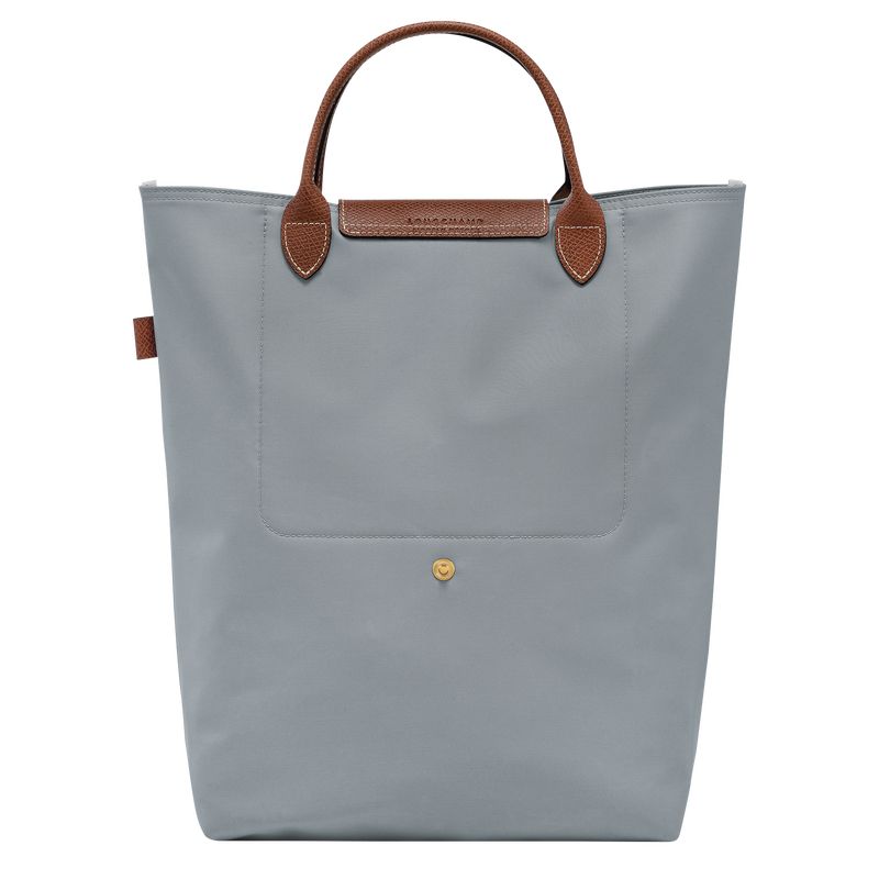 Longchamp Le Pliage Original M Tote Canvas Håndveske Herre Steel | NOLI7507