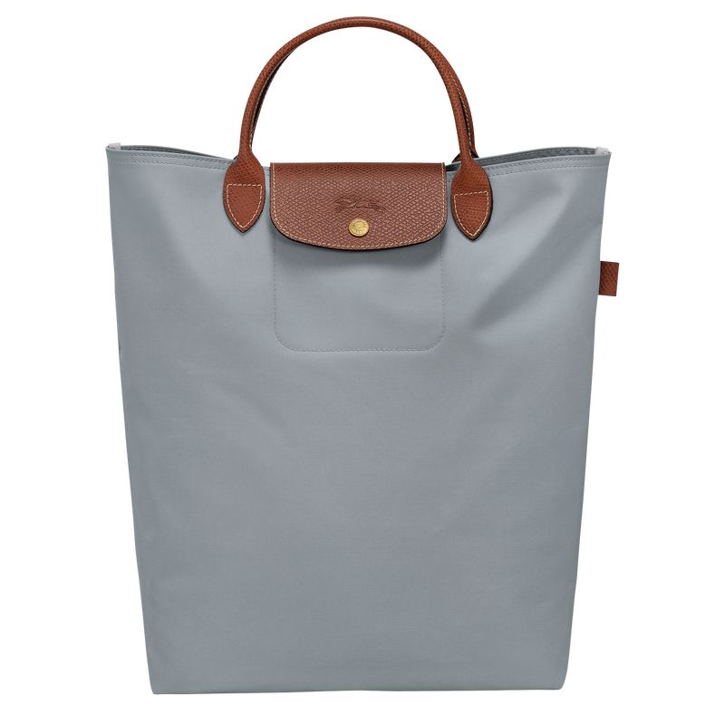 Longchamp Le Pliage Original M Tote Canvas Håndveske Herre Steel | NOLI7507