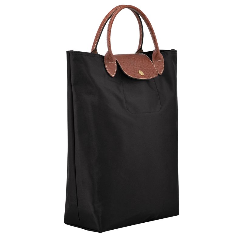 Longchamp Le Pliage Original M Tote Canvas Håndveske Herre Svarte | NOHA7504