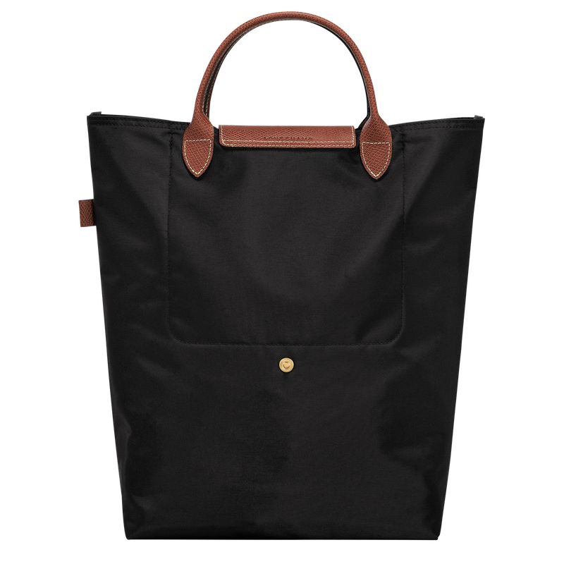 Longchamp Le Pliage Original M Tote Canvas Håndveske Herre Svarte | NOHA7504