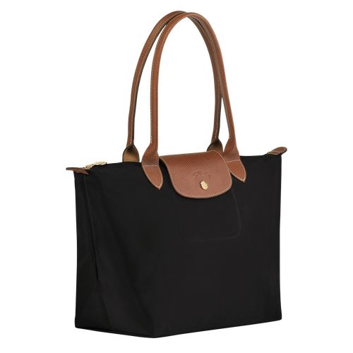 Longchamp Le Pliage Original M Tote Recycled canvas Skulderveske Dame Svarte | NOPJ8798