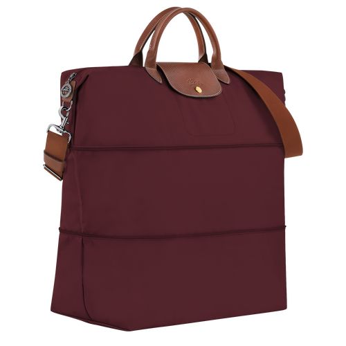 Longchamp Le Pliage Original expandable Recycled canvas Reiseveske Herre Burgunder | NONW7201