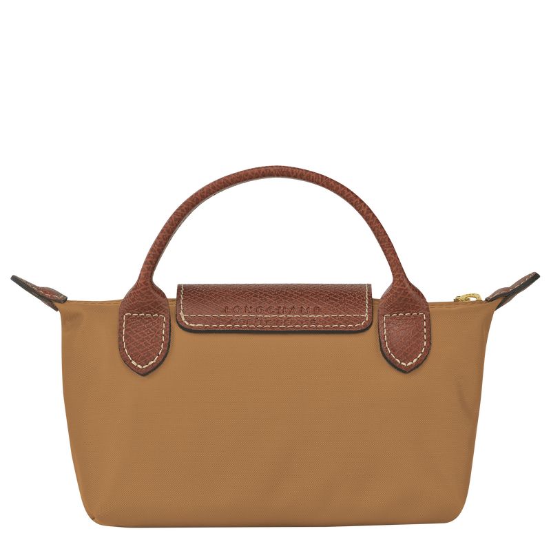 Longchamp Le Pliage Original with handle Recycled canvas Pouches Dame Fawn | NOKO8459