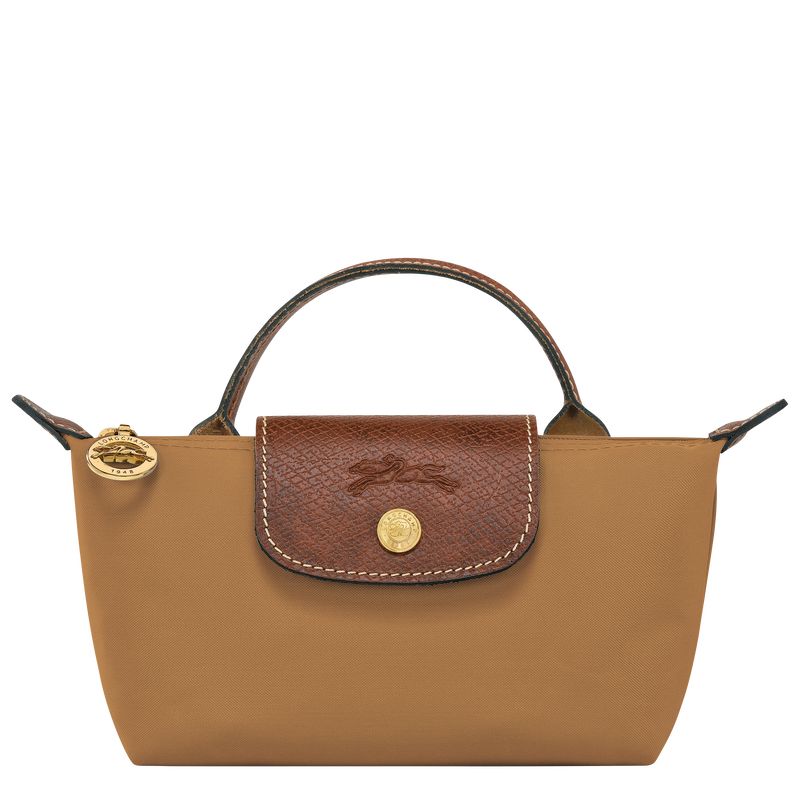 Longchamp Le Pliage Original with handle Recycled canvas Pouches Dame Fawn | NOKO8459