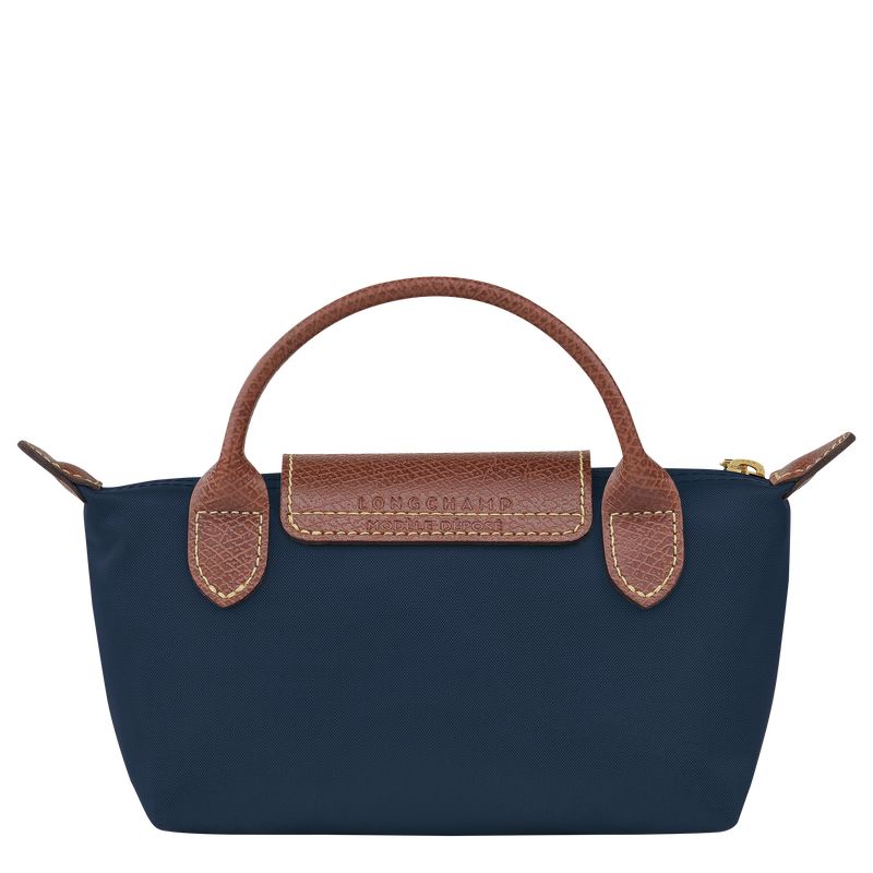 Longchamp Le Pliage Original with handle Recycled canvas Pouches Dame Marineblå | NOXY8456