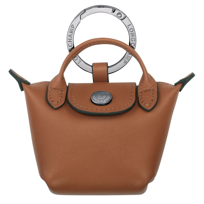 Longchamp Le Pliage Xtra Airpods case Leather Nøkkelringer Dame Cognac | NOTC8368