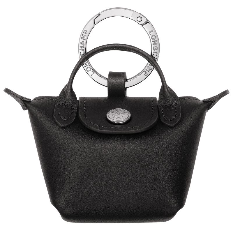 Longchamp Le Pliage Xtra Airpods case Leather Nøkkelringer Dame Svarte | NOYX8367