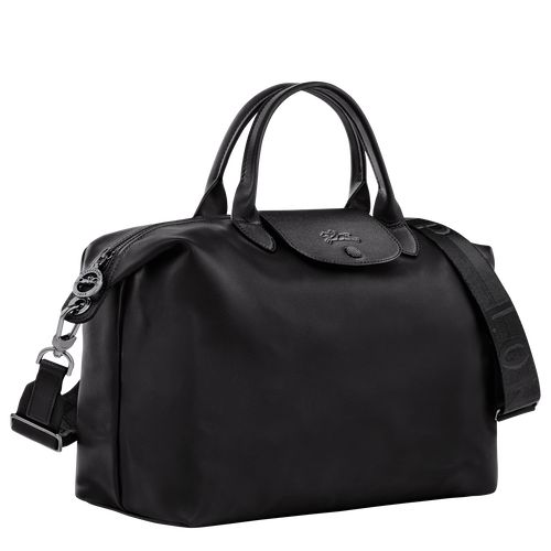 Longchamp Le Pliage Xtra L Leather Håndveske Herre Svarte | NOGS7451