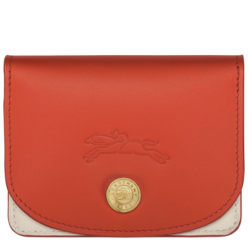 Longchamp Le Pliage Xtra Leather Kortholder Dame Paprika | NORV8532