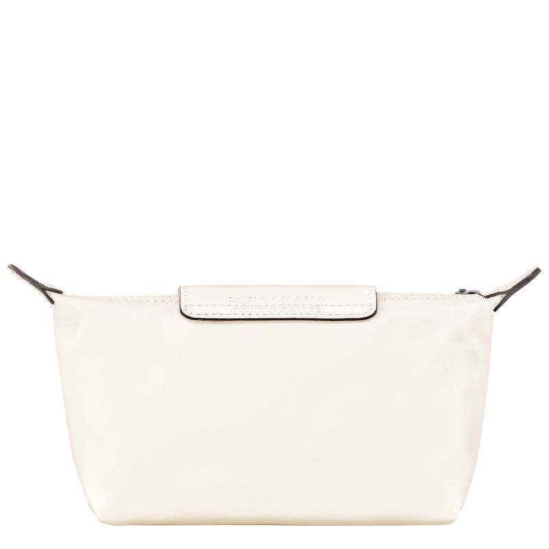 Longchamp Le Pliage Xtra Leather Pouches Dame Ecru | NOXY8716