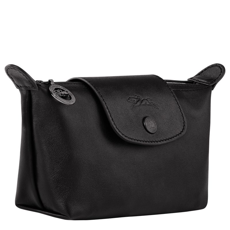 Longchamp Le Pliage Xtra Leather Pouches Dame Svarte | NOCT8715