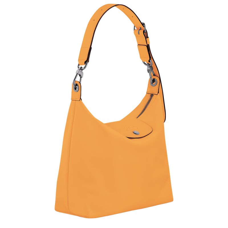 Longchamp Le Pliage Xtra M Hobo Leather Skulderveske Dame Aprikos | NOOK8884