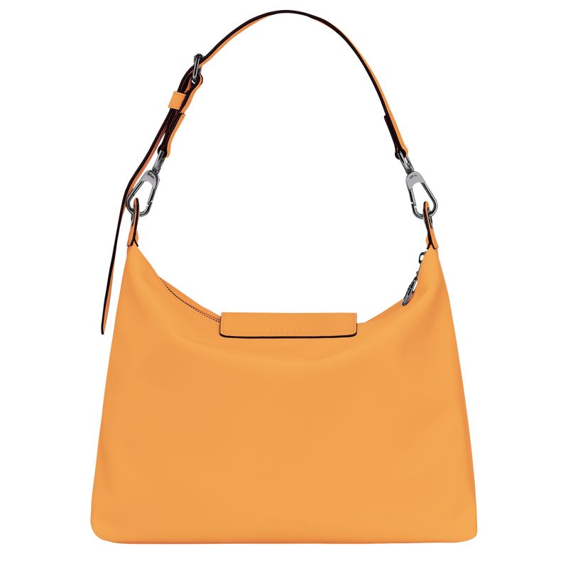 Longchamp Le Pliage Xtra M Hobo Leather Skulderveske Dame Aprikos | NOOK8884