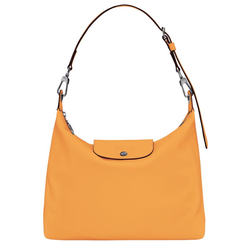 Longchamp Le Pliage Xtra M Hobo Leather Skulderveske Dame Aprikos | NOOK8884