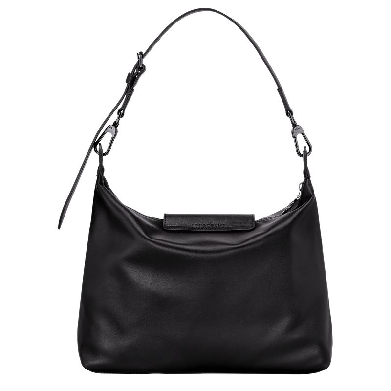 Longchamp Le Pliage Xtra M Hobo Leather Skulderveske Dame Svarte | NOAH8882