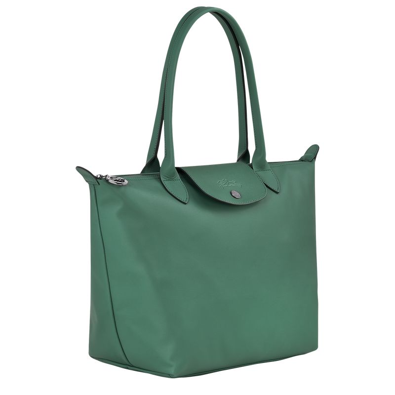 Longchamp Le Pliage Xtra M Tote Leather Skulderveske Dame Sage | NOTC8845