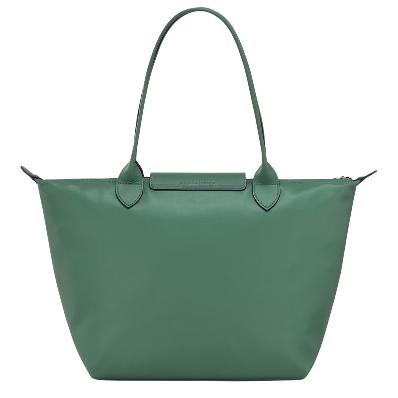 Longchamp Le Pliage Xtra M Tote Leather Skulderveske Dame Sage | NOTC8845