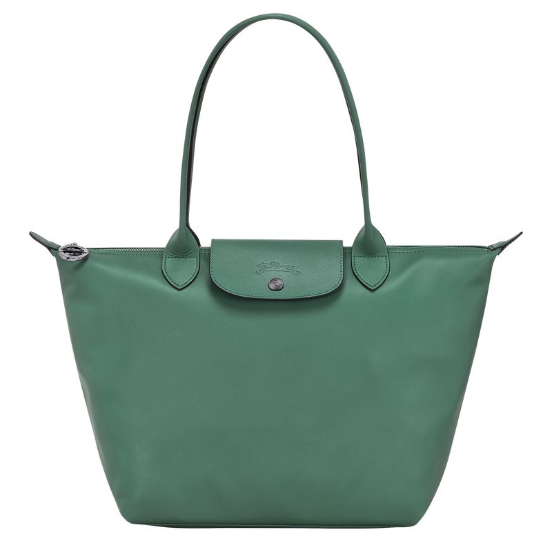 Longchamp Le Pliage Xtra M Tote Leather Skulderveske Dame Sage | NOTC8845