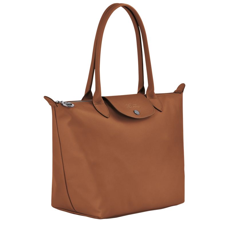 Longchamp Le Pliage Xtra M Tote Leather Skulderveske Dame Cognac | NOEB8843