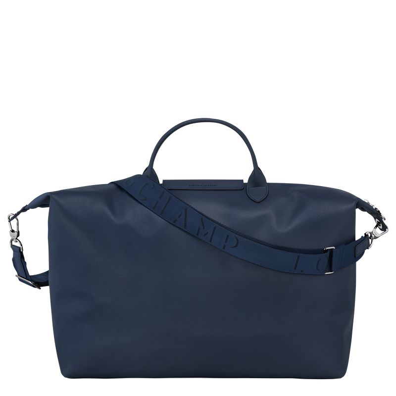 Longchamp Le Pliage Xtra S Leather Reiseveske Herre Marineblå | NOXY7249