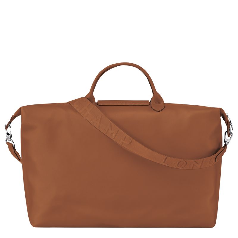 Longchamp Le Pliage Xtra S Leather Reiseveske Herre Cognac | NOWN7227