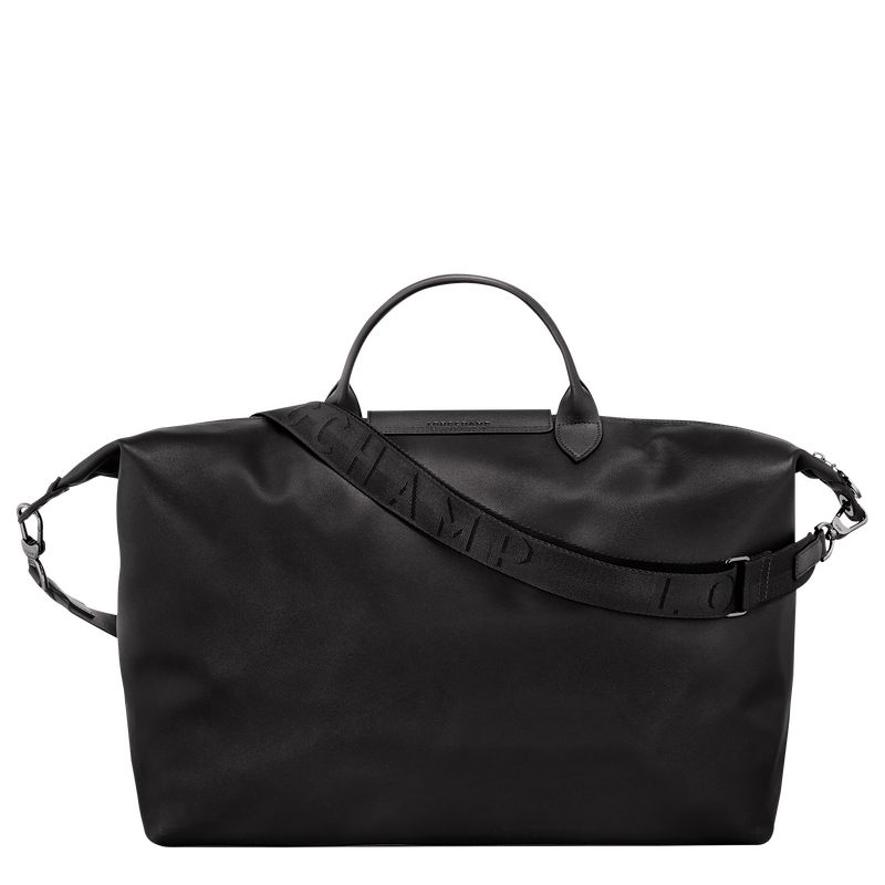 Longchamp Le Pliage Xtra S Leather Reiseveske Herre Svarte | NOUZ7222