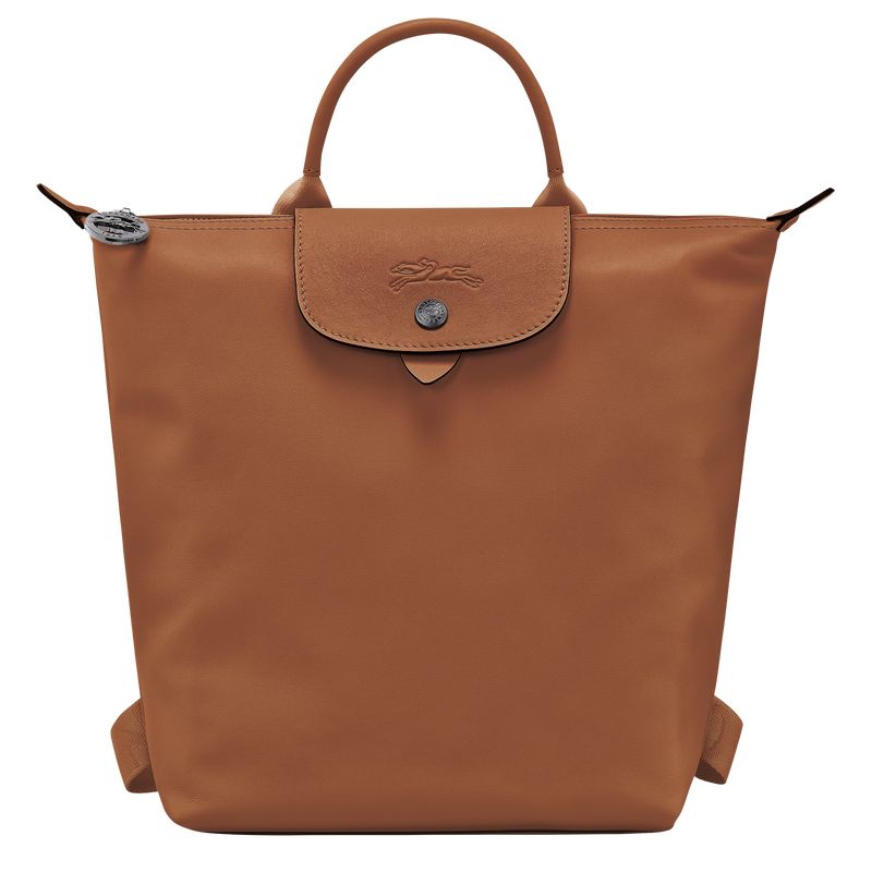 Longchamp Le Pliage Xtra S Leather Ryggsekker Herre Cognac | NOHA7556