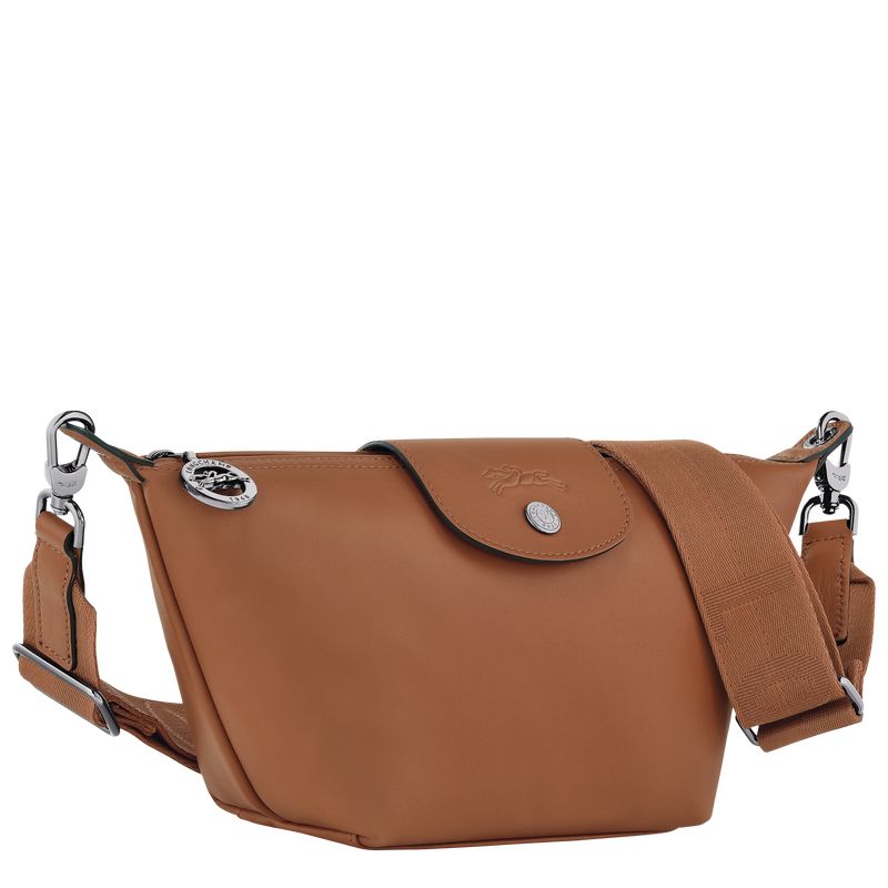 Longchamp Le Pliage Xtra XS Crossbody Leather Skulderveske Dame Cognac | NOOK8832