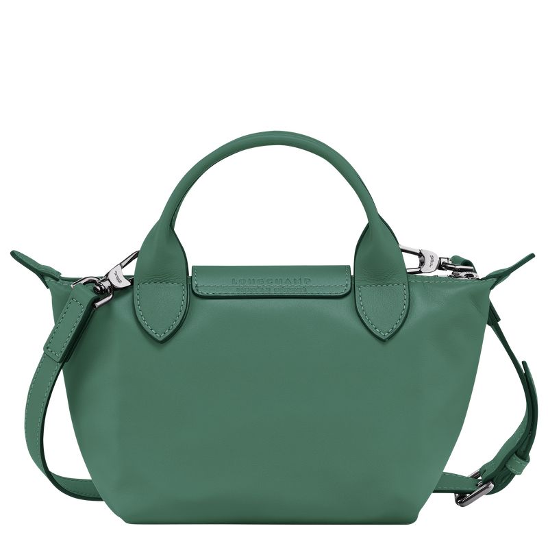 Longchamp Le Pliage Xtra XS Handbag Leather Mini Vesker Dame Sage | NOEB9306