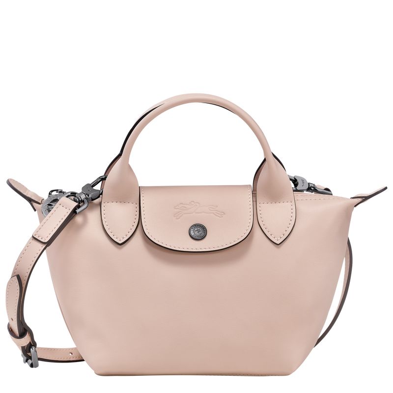 Longchamp Le Pliage Xtra XS Handbag Leather Mini Vesker Dame Nude | NORV9305