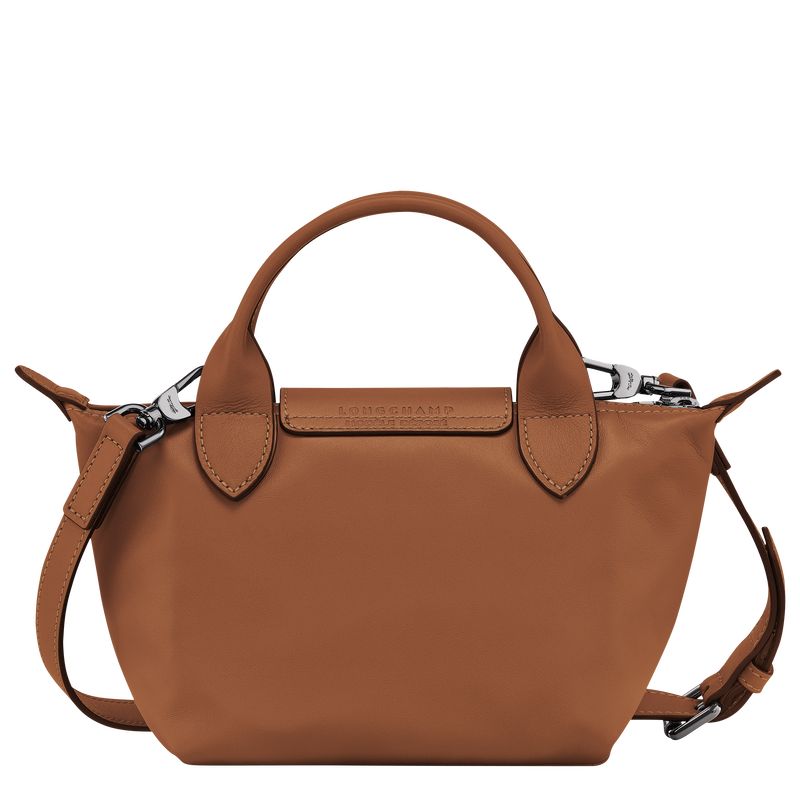 Longchamp Le Pliage Xtra XS Handbag Leather Mini Vesker Dame Cognac | NOTC9304