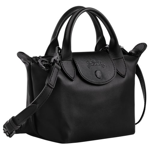 Longchamp Le Pliage Xtra XS Handbag Leather Mini Vesker Dame Svarte | NORV9260