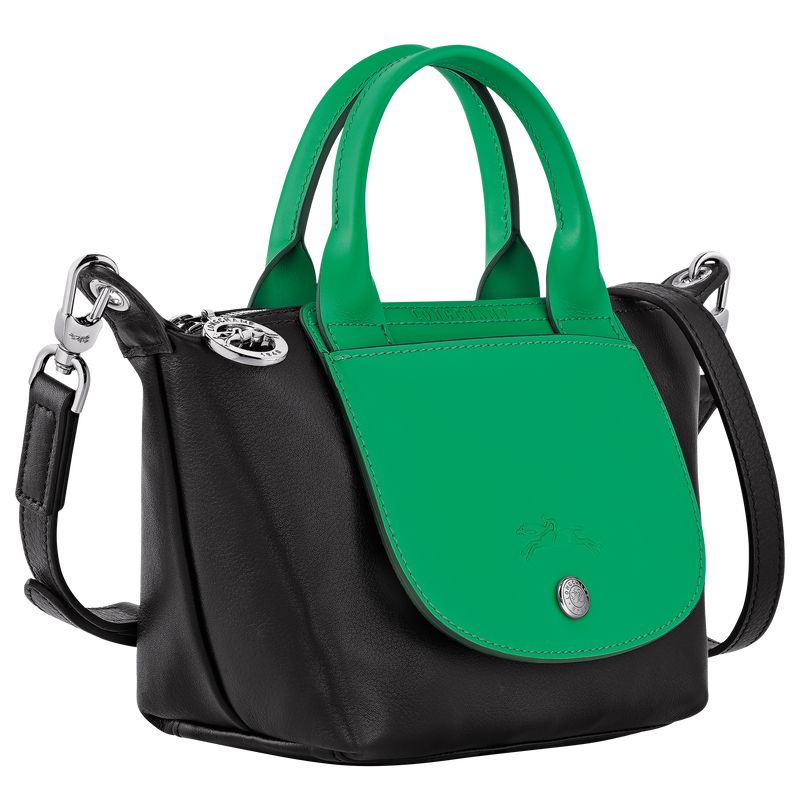 Longchamp Le Pliage Xtra XS Handbag Leather Mini Vesker Dame Grønn | NOBE9389