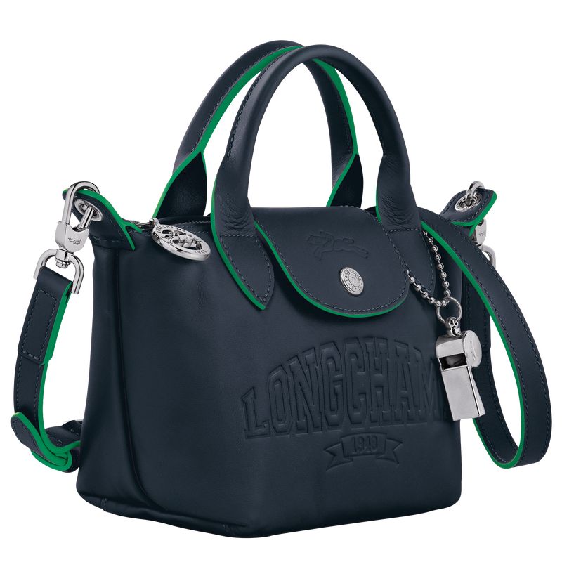 Longchamp Le Pliage Xtra XS Handbag Leather Mini Vesker Dame Marineblå | NONW9388